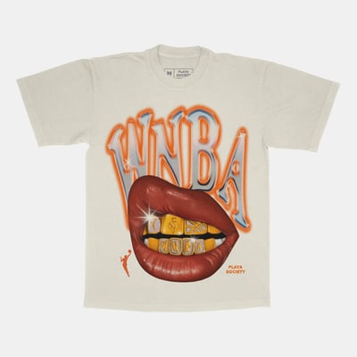  WNBA Playa Society Unisex Sketch T-Shirt - Oatmeal