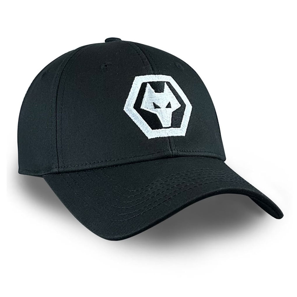 Wolverhampton Wanderers 1863FC Mono Badge Adjustable Hat - Black