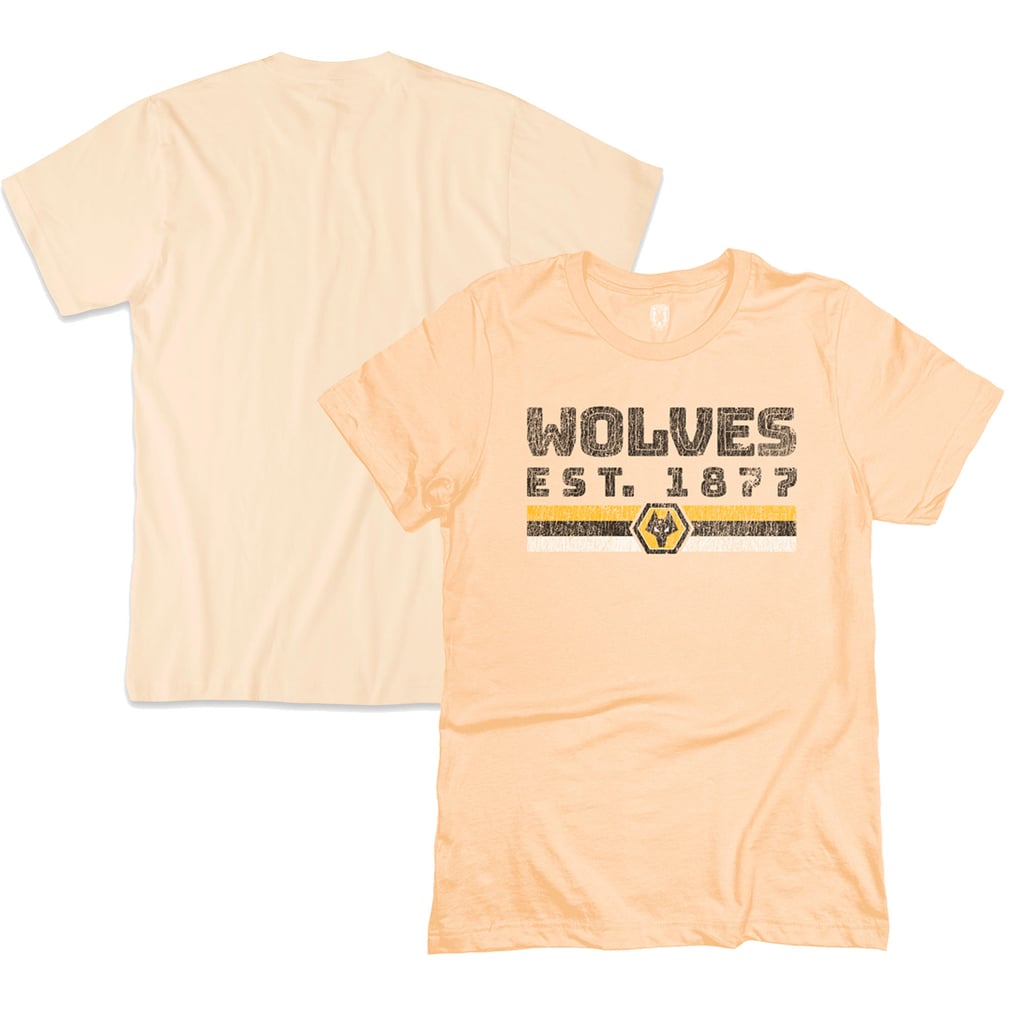 Wolverhampton Wanderers 1863FC Retro Stripes T-Shirt - Tan