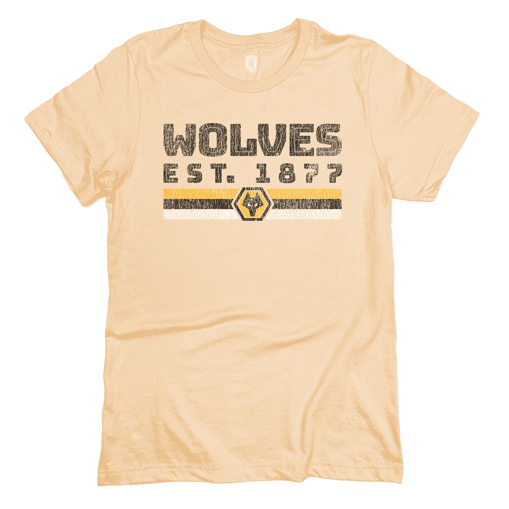Wolverhampton Wanderers 1863FC Retro Stripes T-Shirt - Tan