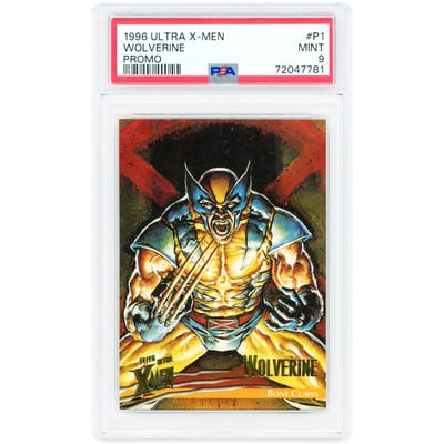 Wolverine 1996 Fleer Ultra Promo #P1 PSA Authenticated 9 Card 