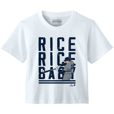 Ben Rice New York Yankees BreakingT Women's Rice Rice Baby Premium Boxy T-Shirt - White