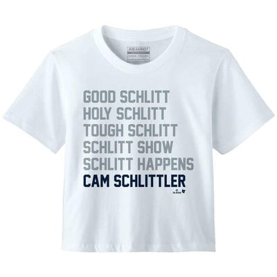 Cam Schlittler New York Yankees BreakingT Women's Schlitt List Premium Boxy T-Shirt - White