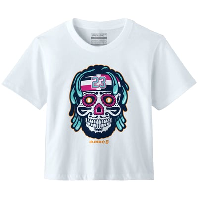 Fernando Tatis Jr. BreakingT Women's Sugar Skull T-Shirt – White