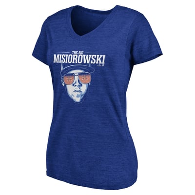 Jacob Misiorowski BreakingT Women's The Big Misiorowski V-Neck T-Shirt - Royal