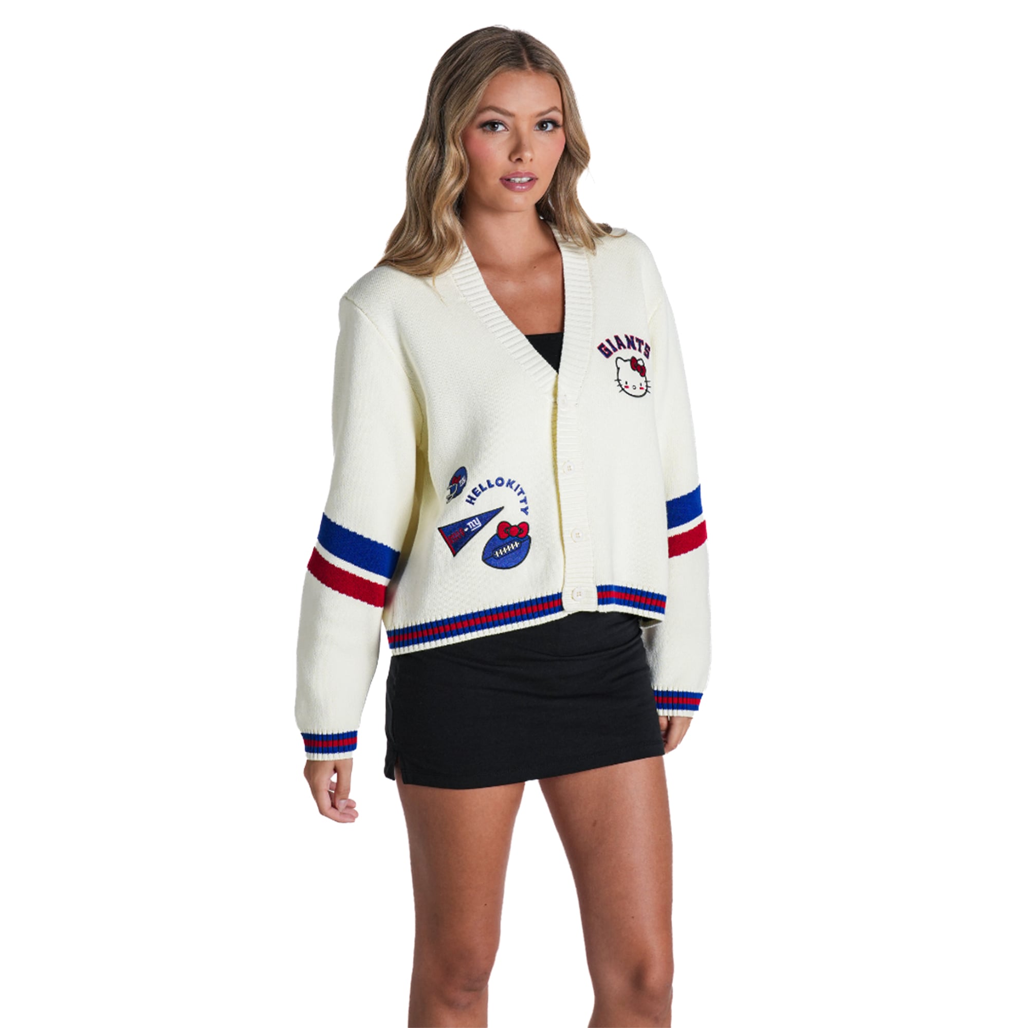 Women's The Wild Collective x Hello Kitty Cream New York Giants Full ...
