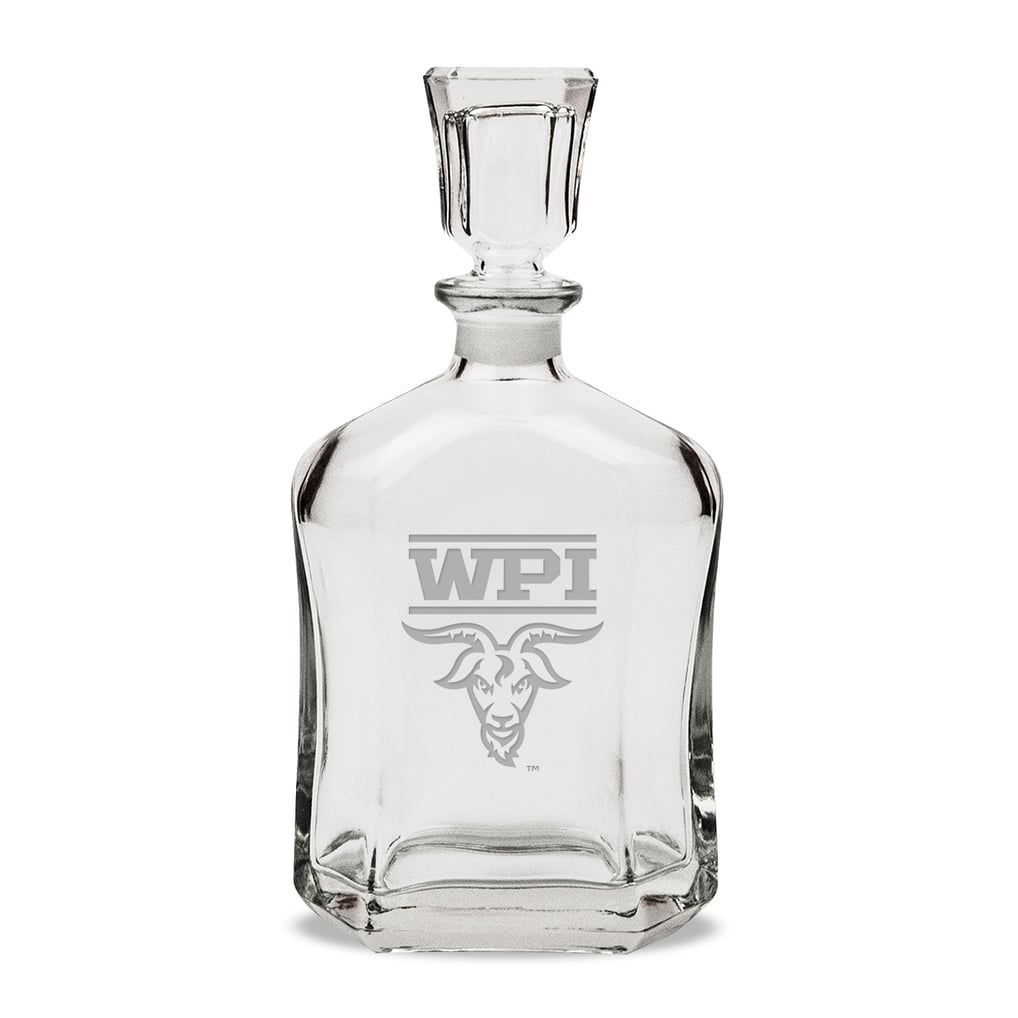 Worcester Polytechnic Institute Engineers 23.75oz. Crystal Whisky Decanter