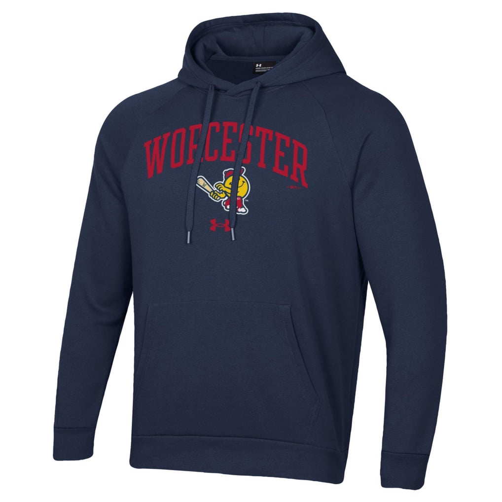 Worcester Red Sox Under Armour All Day Fleece Pullover Hoodie - Navy