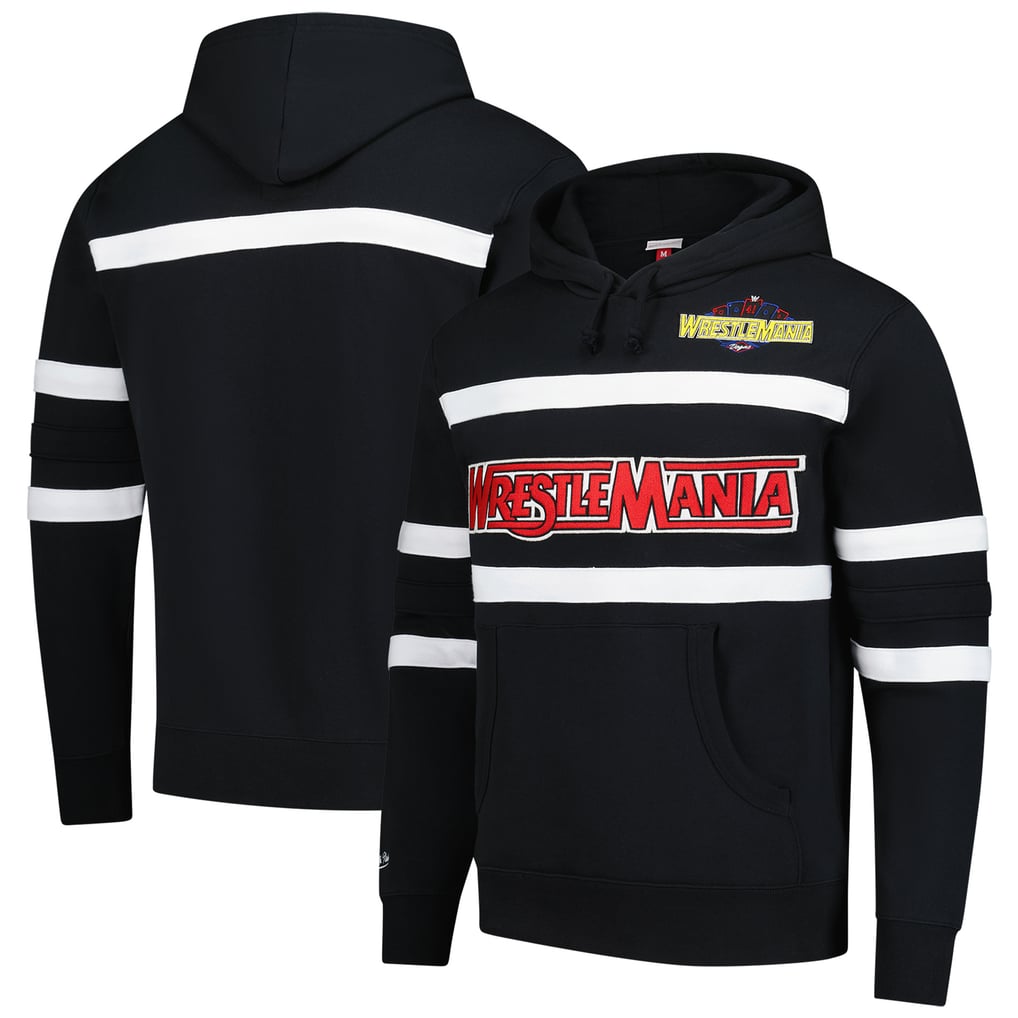 WrestleMania 41 Mitchell & Ness Head Coach Pullover Hoodie - Black