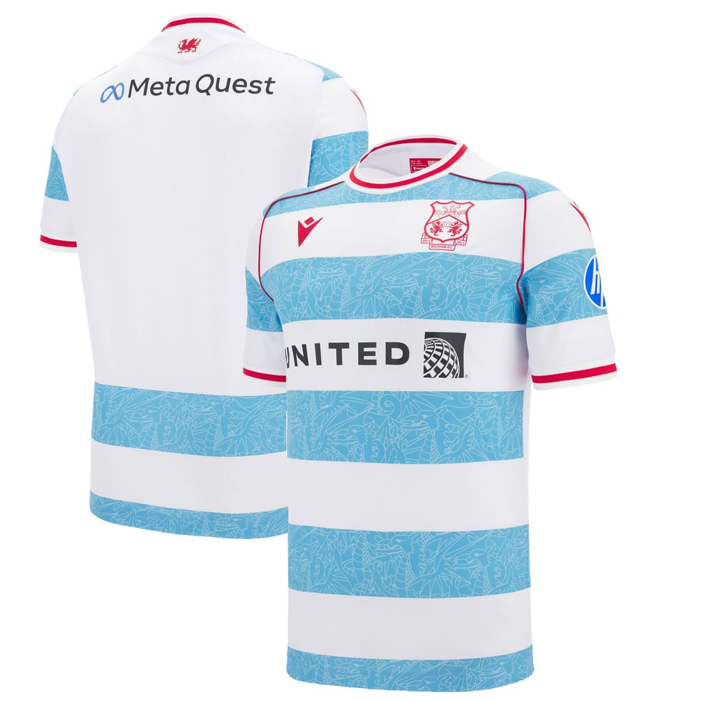 Wrexham Macron Youth 2025/26 Third Replica Jersey - White