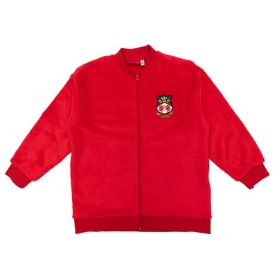  Wrexham Sport Design Sweden Youth Teddy Full-Zip Jacket - Red