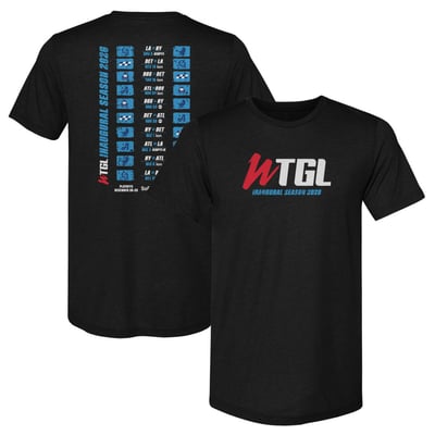 WTGL 500 Level Schedule Premium Tri-Blend T-Shirt - Heather Black