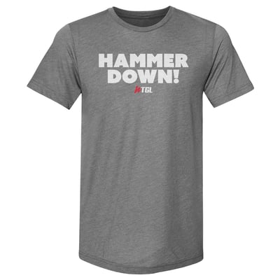 WTGL 500 Level Hammer Down Premium Tri-Blend T-Shirt - Heather Gray