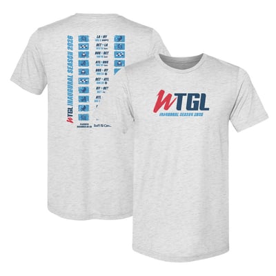 WTGL 500 Level Schedule Premium Tri-Blend T-Shirt - Heather Gray