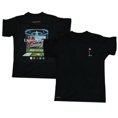 WTGL TOGETHXR Unisex Lights Cameras Swing T-Shirt - Black