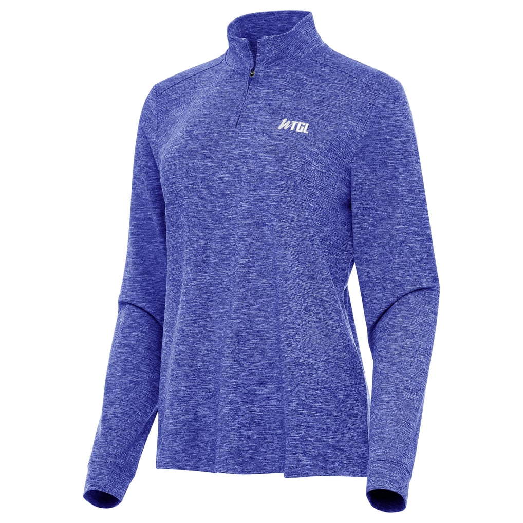 WTGL Antigua Women's Mentor Quarter-Zip Pullover - Heather Royal