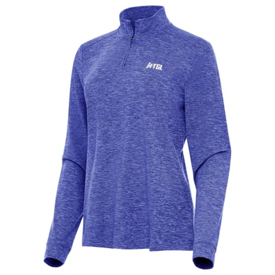 WTGL Antigua Women's Mentor Quarter-Zip Pullover - Heather Royal