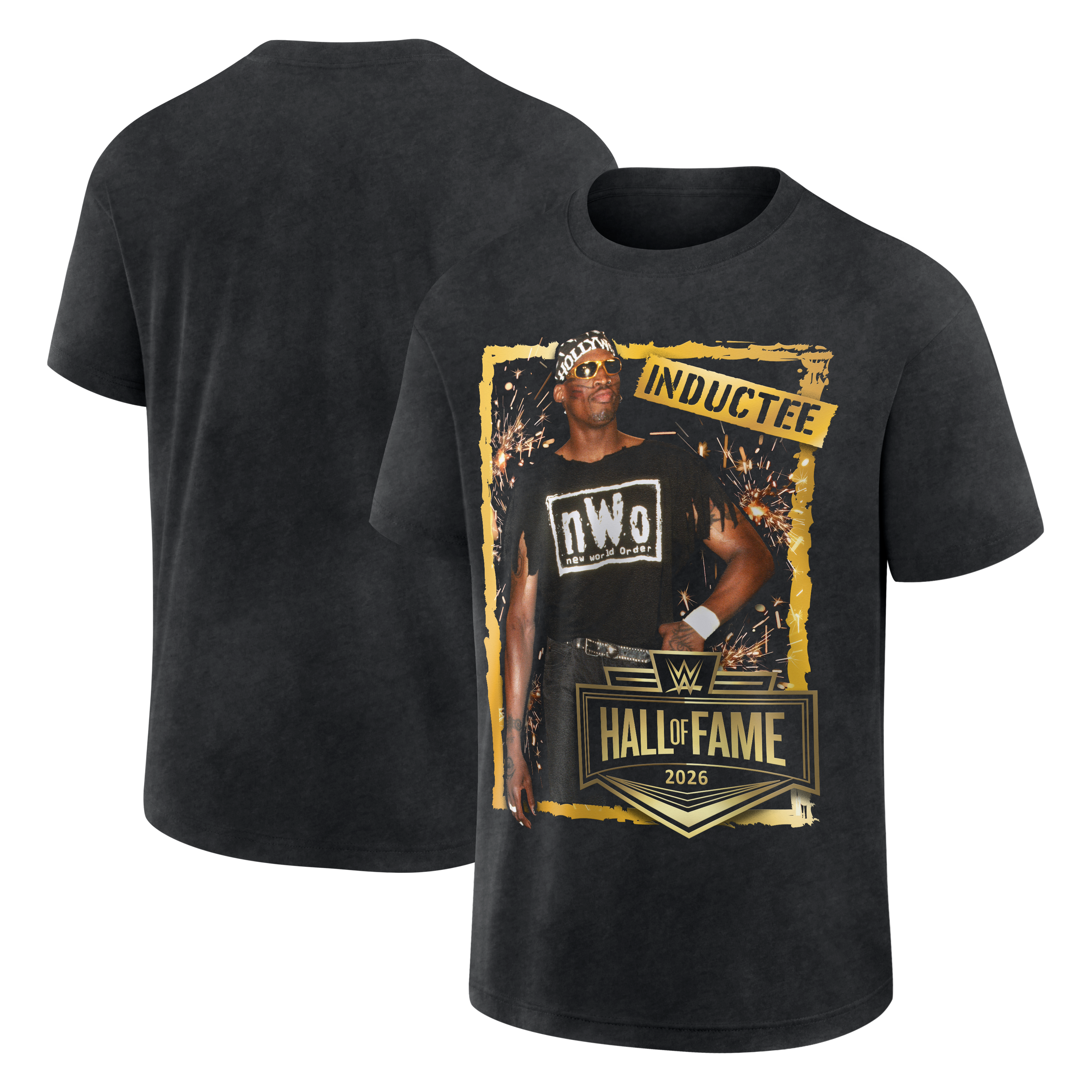 Dennis Rodman WWE Hall of Fame 2026 Inductee T-Shirt - Black