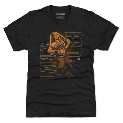 Lainey Reid 500 Level Name Bar Premium Tri-Blend T-Shirt - Black