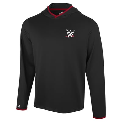  WWE Antigua Brink Long Sleeve Hoodie T-Shirt - Black/Red