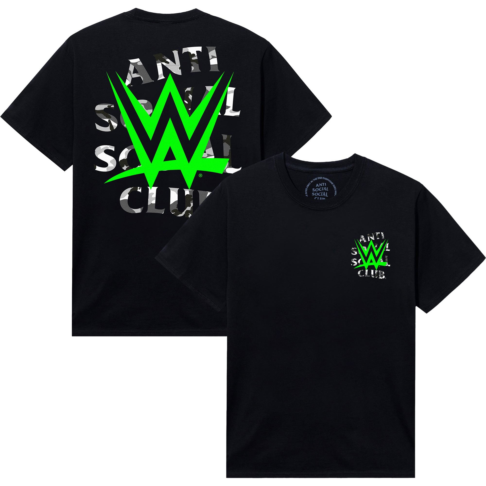 AntiSocialSocialClub x WWE Lockout T-Shirt - Black
