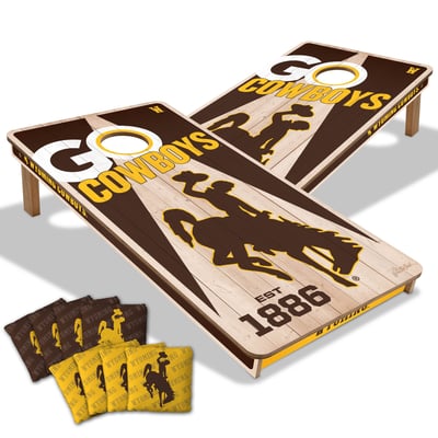 Wyoming Cowboys Fanpoint 2' x 4' Cornhole Game with Bags