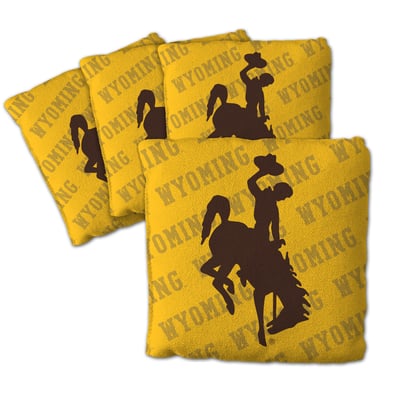 Wyoming Cowboys Fanpoint Four-Piece Cornhole Bag Set