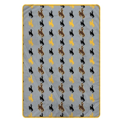 Wyoming Cowboys Pegasus Logo Roll Oversized 66" x 95" Ultra Cozy Blanket