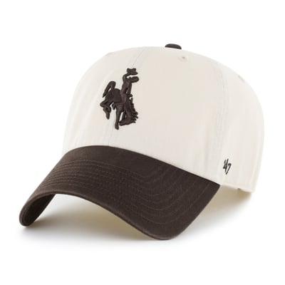 Wyoming Cowboys '47 Unisex Clean Up Adjustable Hat - Natural/Brown