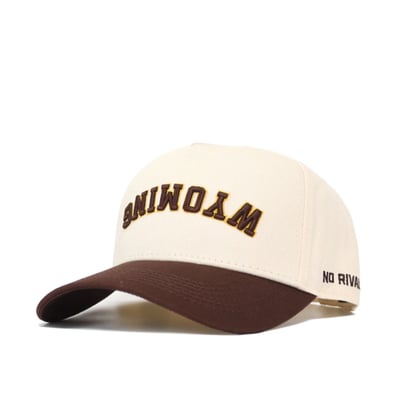 Wyoming Cowboys No Rivals Unisex Upside Down Classic Colors Adjustable Hat - Natural/Brown