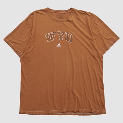 Wyoming Cowboys Adidas 2010s T-shirt - Clay - XL by Fanatics Real Vintage