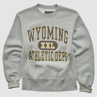 Wyoming Cowboys Jansport 2000s Pullover Sweatshirt - Heather Gray - XXS by Fanatics Real Vintage
