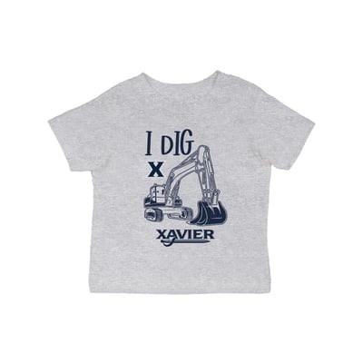 Xavier Musketeers Vive La Fete Infant Excavator T-Shirt - Gray