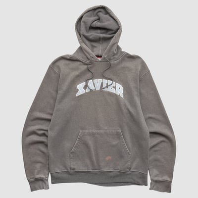 Xavier Musketeers Champion 2000s Hooded Pullover Sweatshirt - Charcoal - XS by Fanatics Real Vintage