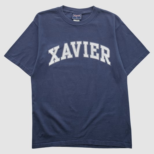 Xavier Musketeers Jansport 2000s T-shirt - Navy - S by Fanatics Real Vintage