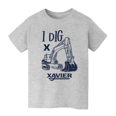Xavier Musketeers Vive La Fete Youth Excavator T-Shirt - Gray