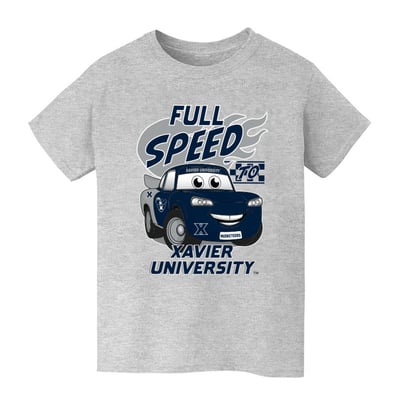  Xavier Musketeers Vive La Fete Youth Full Speed T-Shirt - Gray