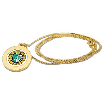 Xavier University of Louisiana Gold Rush Pendant Necklace - Gold