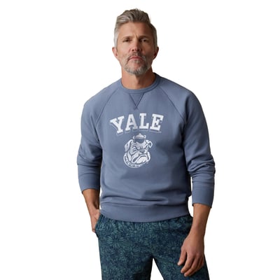 Yale Bulldogs FAHERTY High Standard Fleece Sweatshirt - Light Blue