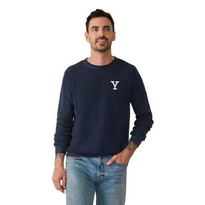 Yale Bulldogs FAHERTY Sunwashed Sweatshirt - Navy