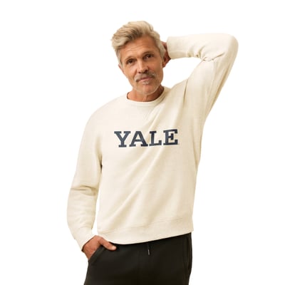 Yale Bulldogs FAHERTY High Standard Fleece Sweatshirt - Stone