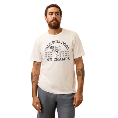 Yale Bulldogs FAHERTY Sunwashed T-Shirt - White