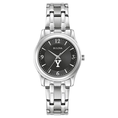 Yale Bulldogs Bulova Women's Corporate Collection Stainless Steel Watch - Black