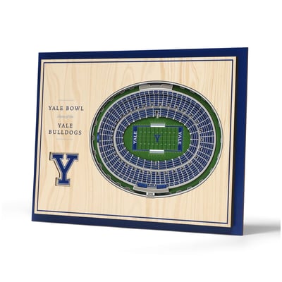 Yale Bulldogs 13" x 17" 5-Layer StadiumView Wall Art