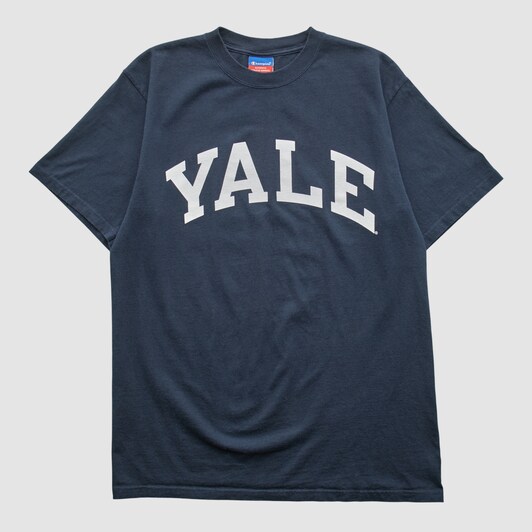 Yale Bulldogs Champion 2000s T-shirt - Navy - M by Fanatics Real Vintage