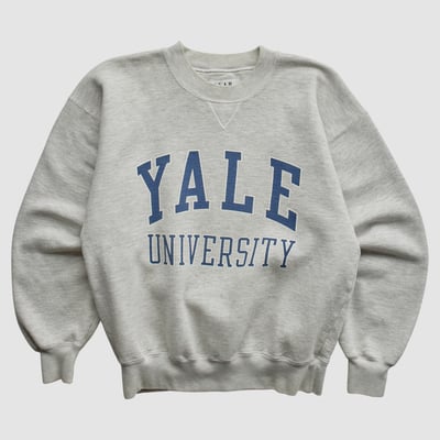 Yale Bulldogs Gear For Sports 90s Pullover Sweatshirt - Heather Gray - M by Fanatics Real Vintage