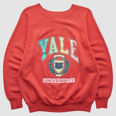 Yale Bulldogs Pannill 80s Pullover Sweatshirt - Red - S by Fanatics Real Vintage