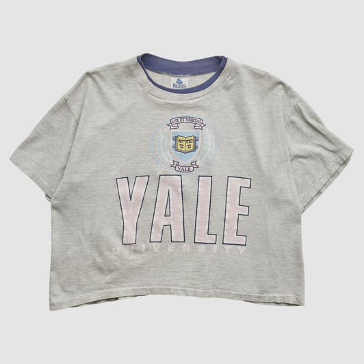 Yale Bulldogs Ross Sportswear 90s T-shirt - Gray - L by Fanatics Real Vintage