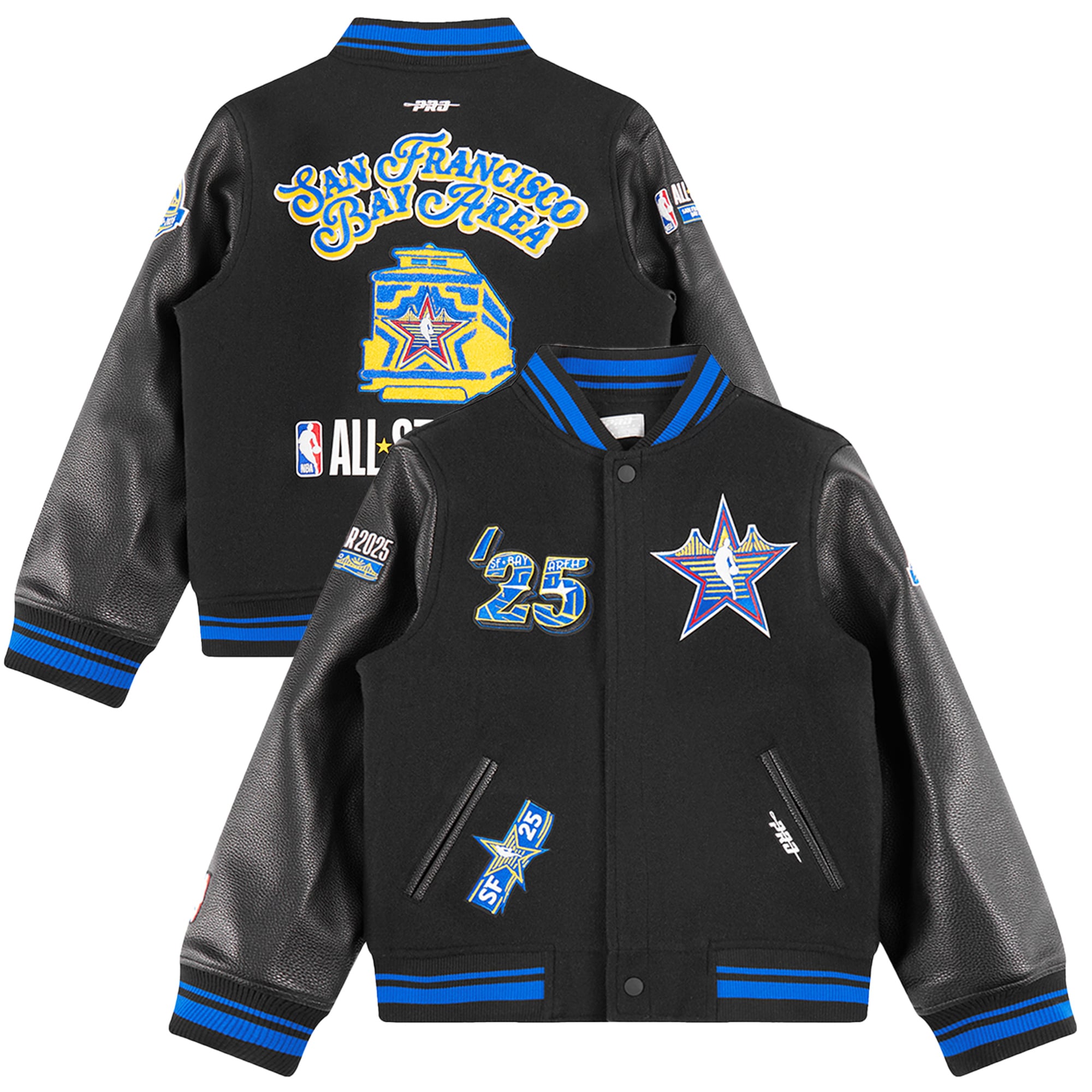 Youth 2025 NBA All-Star Game Pro Standard Black Wool Varsity Full 