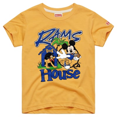 Los Angeles Rams x Mickey Mouse Homage Youth Tri-Blend T-Shirt - Gold